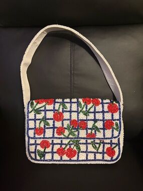 Cherry Beaded Bag 🍒 NWOT | Fruit Purse | Statement Handbag | TJ Maxx